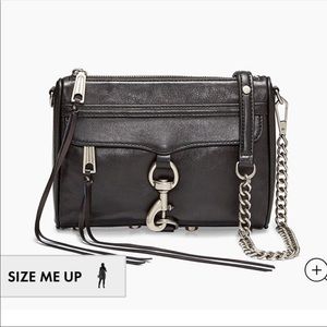 Rebecca minkoff mini m.a.c crossbody in black
